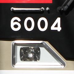 6000系当初の前照灯（6004号車）